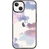 CASETiFY Compact iPhone 14 Case [4 ft. 2X Military Grade Drop Protection/Slim/Lightweight] - Clouds - Clear Black