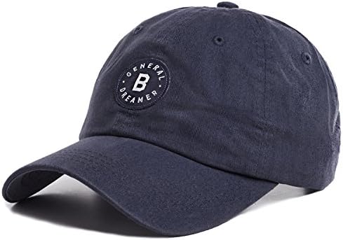 Vmevo Washed Cotton Letters Baseball Cap Unconstructed Unisex Adjustable Dad Hat (dark grey)