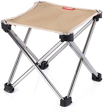 Portable Folding Tripod Camping Chair Stool For Traveling Camping Beach Outdoor Fishing Hunting Golfing (Brown)