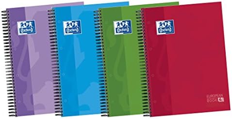 Classic - Pack de 5 cadernos duplos de capa dura extra, A4+