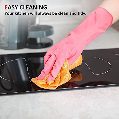 12 Inch Induction Cooktop, IsEasy electric cooktop 2 Burners, 3400W