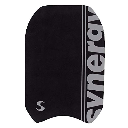 Synergy Pull Buoy, Kickboard and Swim Bag Swim Kit (Black/Silver)