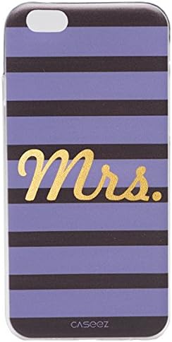 Caseez "Mrs.-Gold Back Cover Case for Apple iPhone 6/6s - Purple