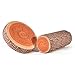 Tianmeijia 2PCS Creative 3D Round Wood Tree Soft Plush Chair Seat Cushion Stump Shaped Pillow + Stump Log Throw Pillow for Home Office Car Soft Decor Washable