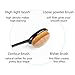 EPRHAN Oval Makeup Brush Black Perfect Make up Brush for Your Concealer, Loose powder Brush Contour Kit and Face Powder Foundation