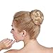 Smilco Braid Fake Hair Bun Hairpiece Extension for Women Short Hair (Blonde)