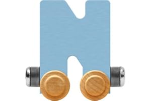 Maple Landmark NameTrain Pastel Letter Car N - Made in USA (Blue)