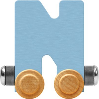 Maple Landmark NameTrain Pastel Letter Car N - Made in USA (Blue)
