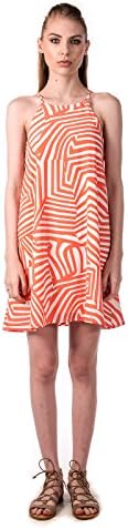Silver Gate Women's High Neck Mini Swing Dress