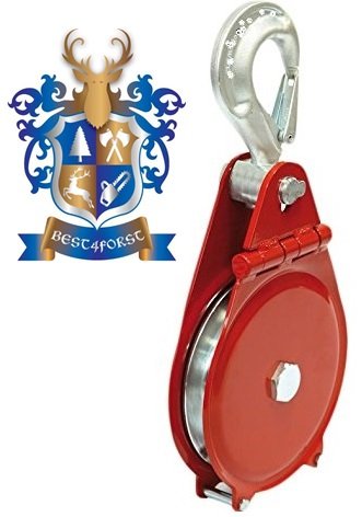 Forst deflection pulley, load: up to 4000 kg, Dark Orange