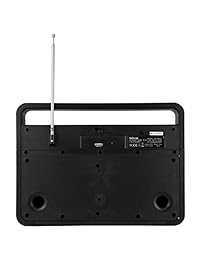 Boombox inalámbrico portátil con Bluetooth y luces LED para altavoz.