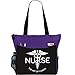 Nurse The Art Of Caring Caduceus Tote Bag Office School Travel Business Personal Organizer - Purple Black