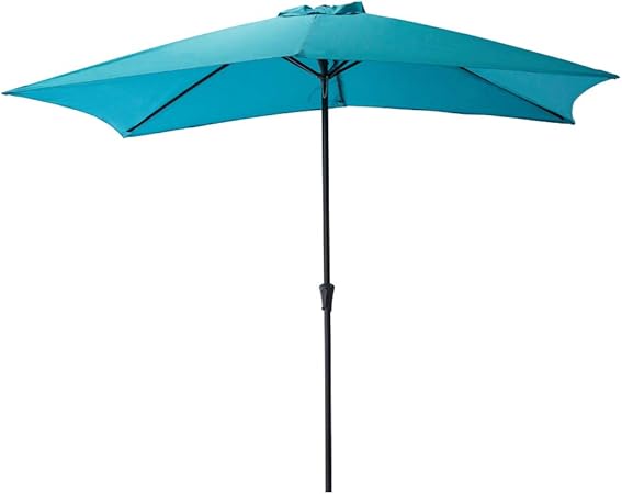 Navy Blue C Hopetree 10 Outside Patio Market Umbrella With Led Solar Lights And Tilt For