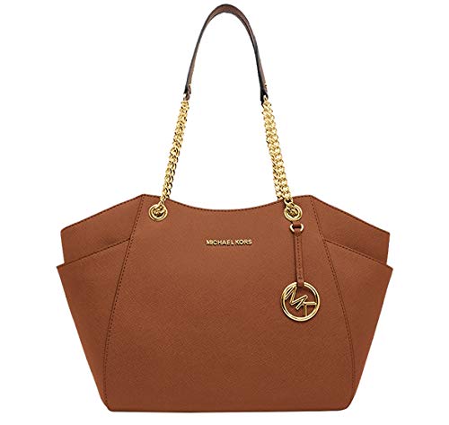 image for Michael Kors Jet Set Travel Large Chain Shoulder Tote (Luggage 2018), 