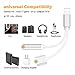 Headphone Adapter and Splitter Compatible 3.5mm Headphone Jack AUX Audio 2 in 1 Adaptor Headset Connector Earphone Accessories for iPhone X/8/8 plus/7/7 Plus Compatible with iOS 11.4 or Laterthumb 3