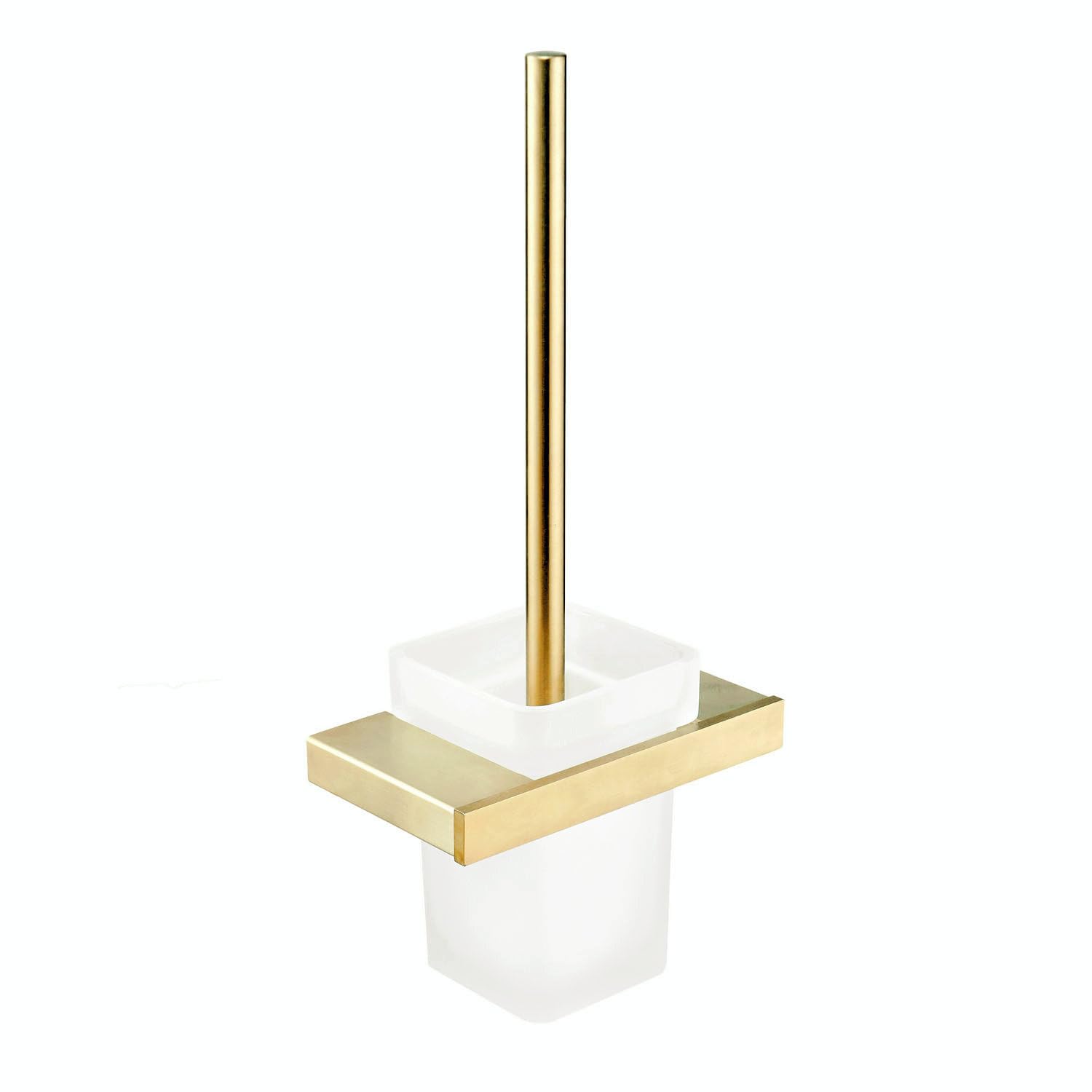 SHUNLI Toilet Brushes & Holders - Toilet Brush Set Gold Toilet Cleaner Brush - Wall Mounted Loo Brush Hygienic Toilet Brushes