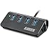 Anker USB 3.0 4-Port Portable Aluminum Hub with 2-Foot USB 3.0 Cable (Carbon)
