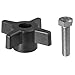 Peachtree Woodworking 3/8 x 16 Star Knob and Bolt - 4 Pack - PW6110
