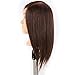 HAIREALM Mannequin Head 100% Human Hair Hairdresser Training Head Manikin Cosmetology Doll Head (Table Clamp Stand Included) HE0414S…