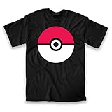 Pokemon Poke Ball Adult Black T-Shirt