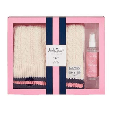 Jack Wills LadiesScarf Gift Set christmas 2019