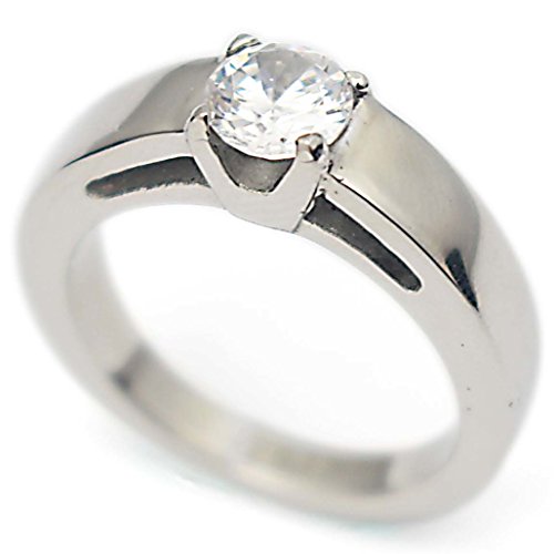 COUYA Womens Fashion Jewelry Engagement Wedding Rings with Cubic Zirconia Inlayed