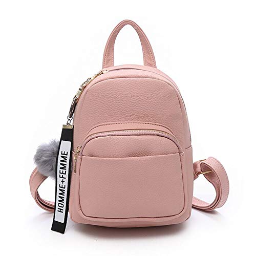 pastel pink mini backpack