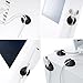 Cable Clips, ONME Cable Holder Multipurpose Cord Management for Home Non-Toxic Rubber Material Self-Adhesive Desk Cord Clips Durable Cord Organizer Black Cord Holder for Office (3 Colors 6pcs)
