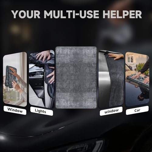 Autreykorn XXL Car Microfibre Cloth (90 x 60 cm) 700 GSM Ultra Absorbent Microfibre, Fast Drying without Streaks, Perfect for Car, Motorcycle, Boat and Vehicle Detailing