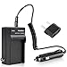 Kastar Battery Charger with Car Adapter for Canon NB-2L NB-2LH BP-2L12 BP-2L14 CB-2LT CB-2LW