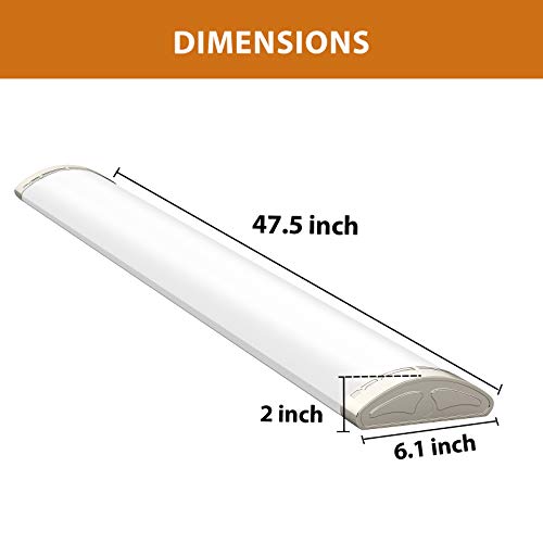 FaithSail Dimmable 4FT LED Light Fixtures 40W 48 Inch LED Flush Mount