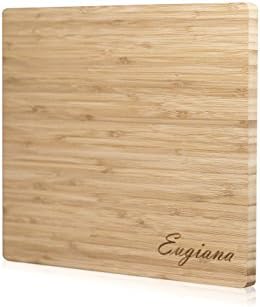 NEW EXTRA Eugiana Functional ORGANIC BAMBOO ECO KITCHEN CUTTING BOARD 12.9 11.8 inches for VEGETABLES MEAT FISH FRUITS HOT DISH Kitchen USA