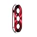 Sonmer Metal Rear Camera Lens Case Cover +Film For iPhone XS/XS Max (Red)