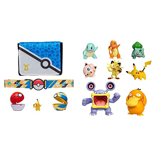 Pack De 8 Figurines Pokémon Articulées – Bulbizarre, Carapuce, Salamèche, Pikachu, Miaouss, Rondoudou, Ramboum, Psykokwak