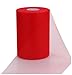 ASIBT 6 Inch x 100 Yards Tulle Roll Spool Fabric Table Runner Chair Sash Bow Tutu Skirt Sewing Crafting Fabric Wedding Party Gift Ribbon (Red)