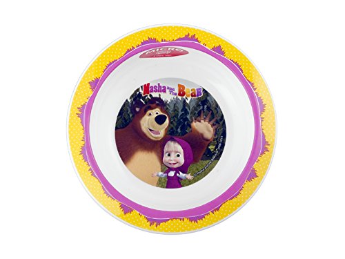 HOME 8053102 Masha&Orso Fondo Cm16,5 Tafelservice, 12-er Set