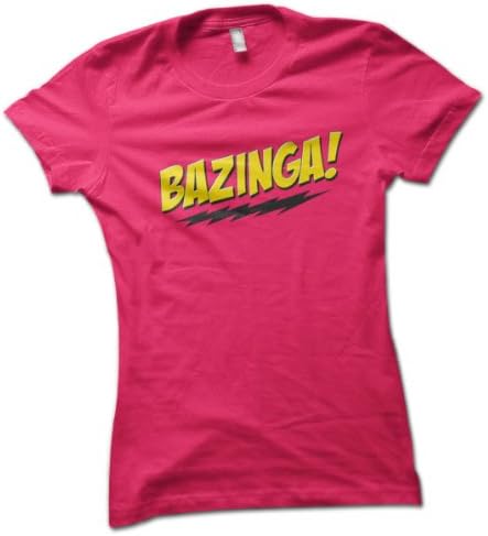 Bazinga Ladies T-Shirt Choice of 8 Colours in Sizes S to XL