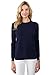 JENNIE LIU J Cashmere Women's 100% Cashmere Long Sleeve Pullover Crew Neck Sweater