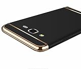 Galaxy J3 Case, Galaxy Amp Prime Case, Galaxy Express Prime Case, Ranyi [3 in 1 Hybrid] [Metal Texture] Painting Bumper + Matte Back Cover Case for Samsung Galaxy J3 / Amp Prime / Express Prime (ba)