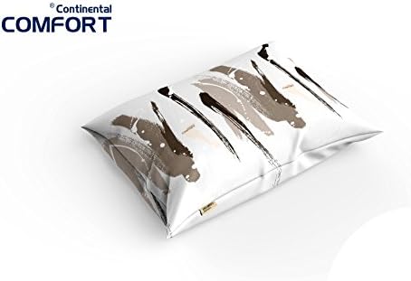 EGYPTIAN COTTON..EGYPTIAN MADE, Pillowcase, 19.6" W x 34.4"L, Fashion color (Kepler-Brown), pack of two.