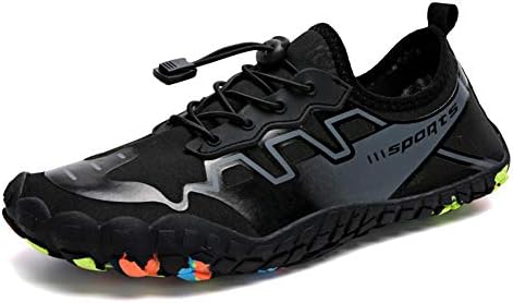 Gebuter Men Water Shoes Sports Aqua Barefoot Quick Dry Breathable Non-Slip for Outdoor Boating Beach