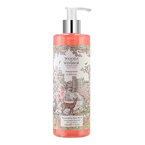 WOODS OF WINDSOR POMEGRANATE & HIBISCUS by Woods of Windsor for WOMEN: HAND WASH 11.8 OZ
