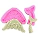 Mujiang Mermaid Theme Cake Fondant Mold Mermaid Tail Silicone Molds For Cake Decorating Candy Chocolate Gum Paste Set Of 2