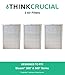 Set of 3 Deluxe 500/600 Series Blueair Air Purifier Filters with Built-In Odor Neutralizing Particle Pre-Filter; Fits Blueair 501, 503, 550E, 601, 603, 650E models and ALL Blueair 500 & 600 Series Air Purifiers; Designed & Engineered by Crucial Air