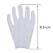 EBOOT 24pcs White Cotton Gloves Soft Cloth Dust Gloves for Serving Inspection Costume Work Glove Liners for Serving Costume Coin Jewelry Silver Inspection(Medium)