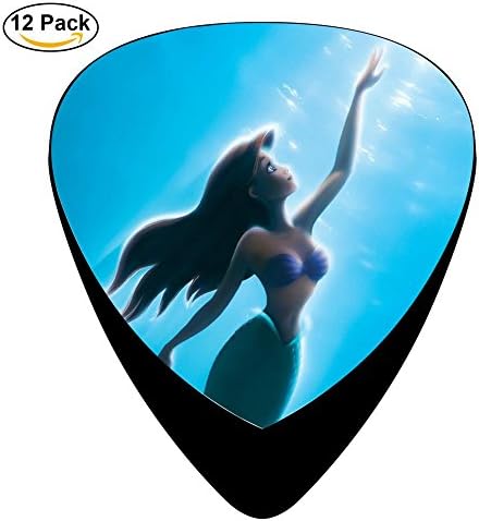mermaid Guitar Picks Celluloid Medium 12 Pack Complete Cool Custom Assorted