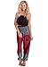 Happy Trunks Harem Pants - S M L XL 2XL - Womens Plus Hippie Bohemian Yoga Elephant Pants (Medium, Red Honeycomb)