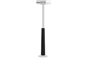 KANNONY WIND Dual Head Small Hammer, Plastic Head and Metal Head, Double face Jewelry Mallet, Mini Hammer for Crafts, Watch, Tuning, Woodworking, Toys, DIY, Leather, Instruments, 7 Inches,