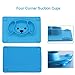 LongDear Suction Plates for Baby,Toddler Plates with Suction,Silicone Divided Kids Placemat Fits Most Highchair Trays,2 Pack (Blue & Green)