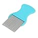 Fabal Hair Lice Comb Brushes Terminator Fine Egg Dust Nit Free Removal Stainless Steel (B)